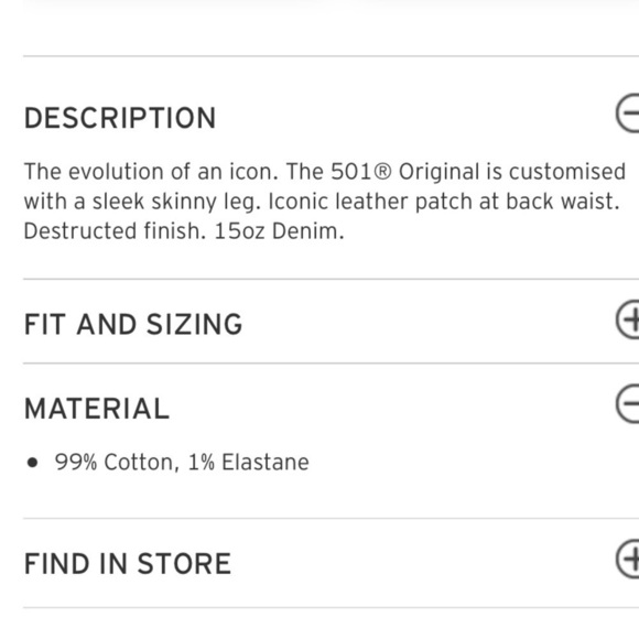 Levi's Classic 501 Skinny Denim Jeans in Light Blue Wash - Picture 10 of 16